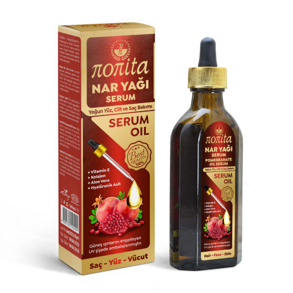 Nonita Granatapfel Serum – Feuchtigkeit & Anti-Aging Pflege mit Hyaluron & Kollagen (100 ml)