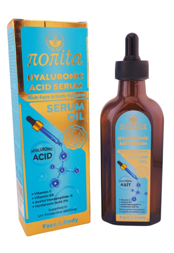 Nonita Hyaluronıc Acıd Serum 100 ml – Feuchtigkeit & Anti-Aging Pflege für Gesicht & Haut