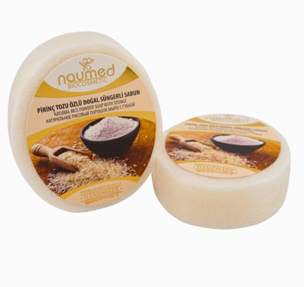 Naumed Reispulver Schwammseife 135 g – Reinigung & Pflege